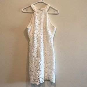 Lulus white crochet dress